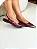 Sophia - Sapatilha Slingback Bico Fino Ponteira Metálica Marsala - Imagem 3