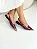 Sophia - Sapatilha Slingback Bico Fino Ponteira Metálica Marsala - Imagem 2