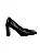 Gabrielle - Sapato Scarpin Bico Quadrado Preto - Imagem 1