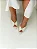 Alina - Tamanco Feminino Bico Folha Peep Toe Off White - Imagem 4