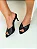 Alina - Tamanco Feminino Bico Folha Peep Toe Preto - Imagem 5
