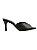 Alina - Tamanco Feminino Bico Folha Peep Toe Preto - Imagem 1
