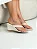 Mila - Tamanco Feminino Dedo Anabela Off White - Imagem 2