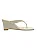 Mila - Tamanco Feminino Dedo Anabela Off White - Imagem 1