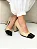 Gabrielle - Sapato Scarpin Bico Quadrado Preto/Nude - Imagem 2