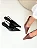 Izabel - Sapato Slingback Bico Fino Salto Fino em Metal Dourado Marrom - Imagem 12