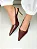 Izabel - Sapato Slingback Bico Fino Salto Fino em Metal Dourado Marrom - Imagem 4