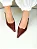 Izabel - Sapato Slingback Bico Fino Salto Fino em Metal Dourado Marrom - Imagem 6