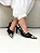 Helena - Sapato Slingback Bico Fino Ponteira Metálica Salto Fino Preto - Imagem 6
