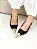 Helena - Sapato Slingback Bico Fino Ponteira Metálica Salto Fino Preto - Imagem 5