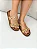 Zita - Tamanco Birken Feminino Tiras em Ráfia Metal Ouro Natural - Imagem 3