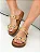 Zita - Tamanco Birken Feminino Tiras em Ráfia Metal Ouro Natural - Imagem 4