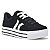 Tênis casual Nobuck/Napa - Preto/Branco Via Marte - Imagem 2