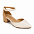 Sapato Scarpin feminino Salto Grosso Bico Fino - Beira Rio - Imagem 8