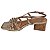 Sandália Feminino Metalizado Salto Bloco Vizzano - Imagem 2