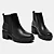 Bota Feminina Casual Cano Curto Salto Bloco Via Marte - Imagem 5