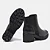 Bota Feminina Casual Cano Curto Salto Bloco Via Marte - Imagem 4