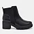Bota Feminina Casual Cano Curto Salto Bloco Via Marte - Imagem 2