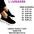 Tênis preto Knit Casual Feminino basico Confortável - Via Marte - Imagem 8