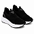 Tênis preto Knit Casual Feminino basico Confortável - Via Marte - Imagem 5