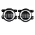 Par Farol ANGEL EYES LED 4 Pol De Neblina UNIVERSAL DRL Jeep Wrangler Jk Dodge - Imagem 1