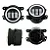 Par Farol ANGEL EYES LED 4 Pol De Neblina UNIVERSAL DRL Jeep Wrangler Jk Dodge - Imagem 3