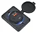 Adaptador Tomada Carregador Veicular Usb E Tipo C 12v 24v azul - Imagem 1