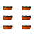 Kit com 6 lanterna Lateral Led Amarela Randon New R 2022 Em Diante - Imagem 1