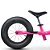 Bicicleta Infantil Aro 12 Balance Bike Raiada Rosa Nathor - Imagem 2
