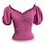 CROPPED MODAL COM MANGAS CURTAS E BUFANTES - Imagem 2
