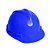 Casco Capacete MSA V-Gard Azul CA 498 - Imagem 1