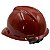 Capacete MSA V-Gard C/ Carneira Push Key e Jugular Marrom CA 498 - Imagem 3