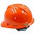 Capacete MSA V-Gard C/ Carneira Push Key e Jugular Laranja CA 498 - Imagem 3