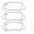PASTILHA FREIO TRASEIRA COROLLA FIELDERXEI 1.8 04/08 SEG 1.8 16V XEI 1.8 16V XEI 2.0 XLI 1.6 16V 02/08 - Imagem 1