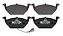 PASTILHA FREIO TRASEIRA T-CROSS 1.0 200/ 1.4 250 TSI GOLF 1.6/ 2.0 99/.. GTI 2.0 94/98 GTI 1.8 98/.. POLO 2.0 02/.. VARIANT 2.0 88/96 AUDI A3/ A4/ A6 CITROEN C4 05/.. PEUGEOT 307 / 405 FLENCE/ MEGANE/ SCENIC/ CORDOBA/ BEETLE/ PASSAT  (GIRLING) - Imagem 1
