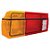 LANTERNA TRASEIRA VOYAGE 85/90 TRICOLOR LE C/ RE PEQUENA C/ FRISO PRETO PLASTICO - Imagem 1