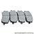 PASTILHA FREIO TRASEIRA SPORTAGE 2.0 16V 10/.. CERATO 1.6 09/.. I30 2.0 16V 09/12 IX35 2.0 16V 10/.. RIO 05/.. (MANDO) - Imagem 1