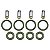 ANEL BICO INJETOR FOX 1.0 16V 03/.. (GAS.) FOX/ GOL G4/ GOL G5/ VOYAGE 1.0 8V 05/.. - Imagem 1