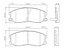 PASTILHA FREIO CAPTIVA 2.4/ 3.6 4X2 3.6 4X4 09/.. - Imagem 1