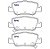 PASTILHA FREIO TRASEIRA COROLLA XEI/ ALTIS 2.0 16V 11/..  (AUTOM.) COROLLA ALTIS 2.0 16V GLI 1.8 16V XEI 2.0 16V 15/.. GLI/ SEG/ XEI 1.8 16V 08/.. (BOSCH) - Imagem 1