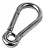 MOSQUETÃO ENGATE RÁPIDO AÇO INOX C/ OLHAL 9x90MM - Imagem 1