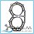 Junta da cabeça de cilindro para motor de popa Suzuki 40hp 11141-94440 (11141-94441, 11141-94450) - Imagem 1