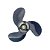 Hélice para motor de popa Johnson Evinrude 25hp Passo 9 1/4x11 Estriado - Imagem 1
