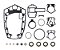 Kit de junta da rabeta para motor de popa Yamaha 75 HP, 85 HP e 90 HP 2 tempos 688-W0001-20 - Imagem 1