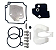 Kit de reparo do carburador motor náutico Yamaha 15HP FM 63V-W0093-00 - Imagem 1