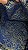 Jacquard Azul Royal com Dourado - Imagem 2