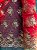 Tule Vermelho com Dourado Bordado - Imagem 1