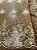 Tule Dourado Bordado - Imagem 1