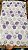 Africano Branco com Roxo Bordado Luxo - Imagem 1