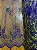 Tule Roxo com Dourado Bordado - Imagem 1